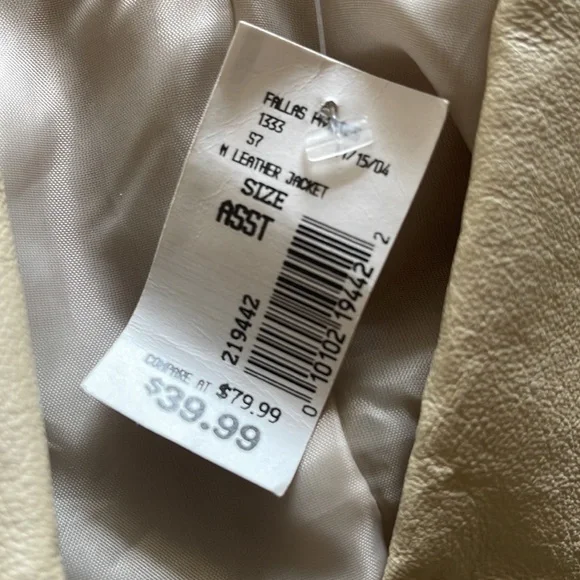 Scorpio color blocked tan and mustard leather jacket - Picture 5 of 8